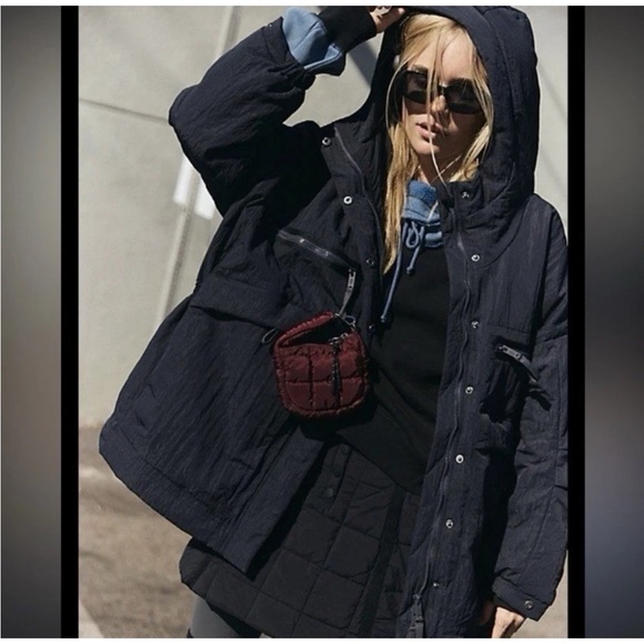 NWT Free People Movement Billie Boxy Insulated Lightweight Oversized Jacket M/L - Picture 2 of 10